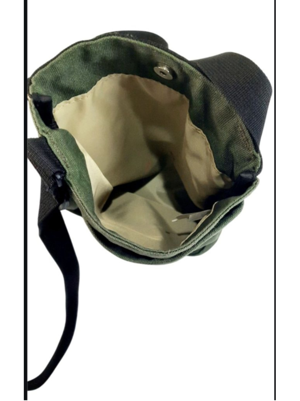 KAVU Keeper Olive Green Crossbody Sling Canvas Hiking Camping 9x11 8L~ - Picture 2 of 4